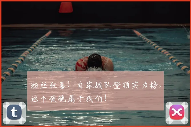 粉丝狂喜！自家战队登顶实力榜，这个夜晚属于我们！